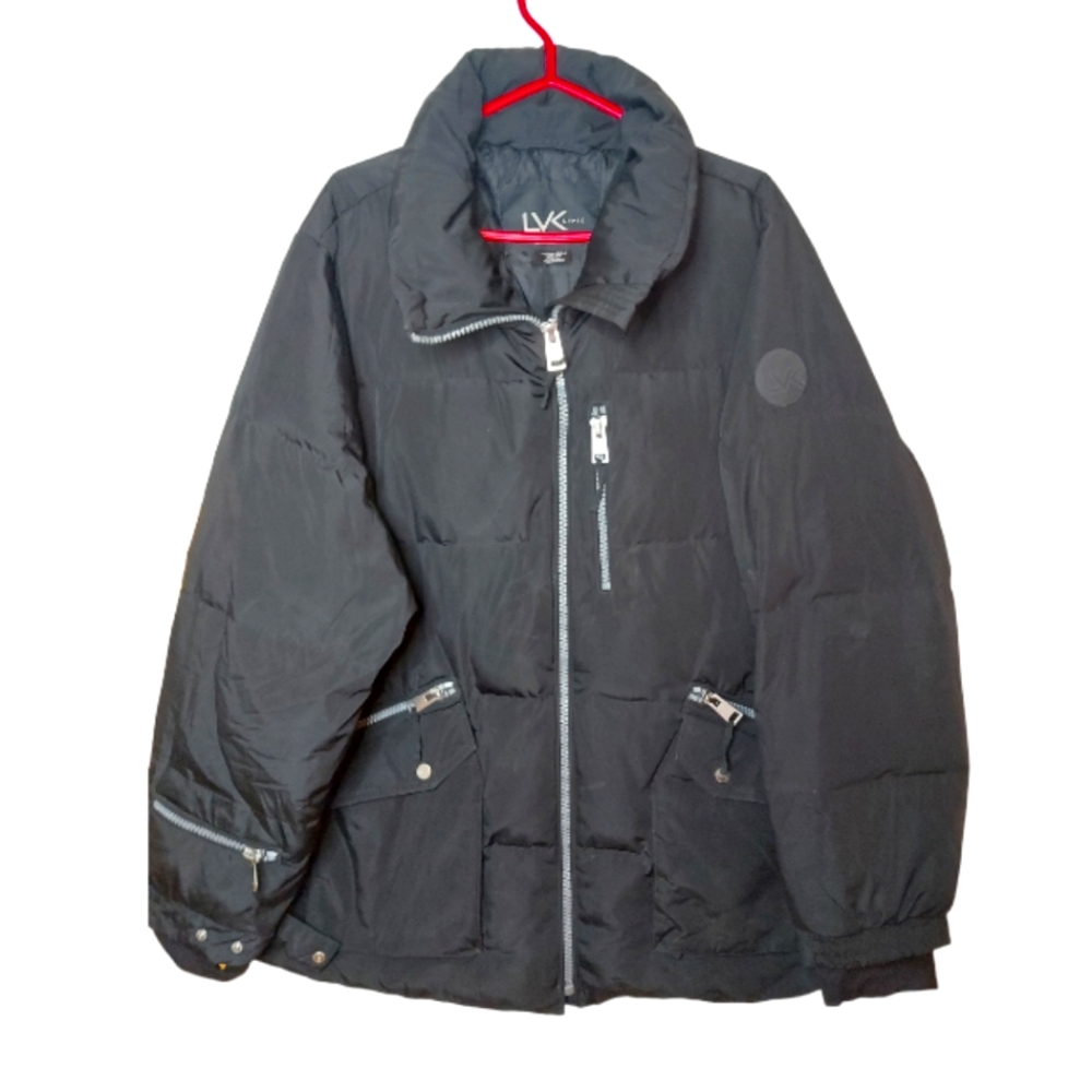 Livik Black Down Plus Size Winter Coat